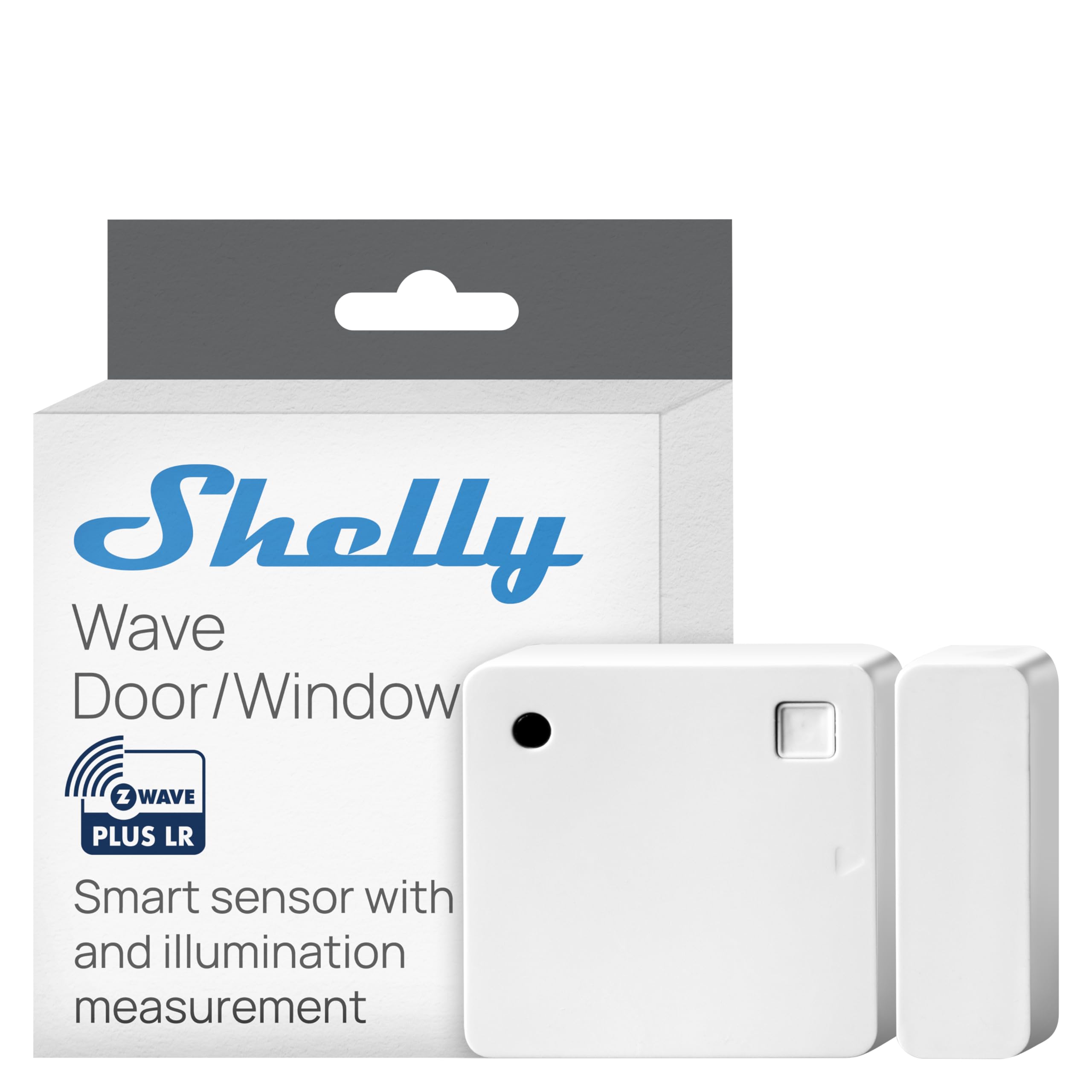 Shelly Wave Door/Window LR - Z-Wave Long Range, Smart Door & Window Sensor, Open Close Detection, Tilt Sensor, Light Sensor, Home Security, SmartStart, Z-Wave Hub Required
