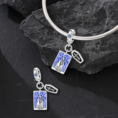925 Sterling Silver Tarot Card Charms for Pandora Bracelets & Necklaces | DIY Jewelry Beads & Accessories Gift for Women
