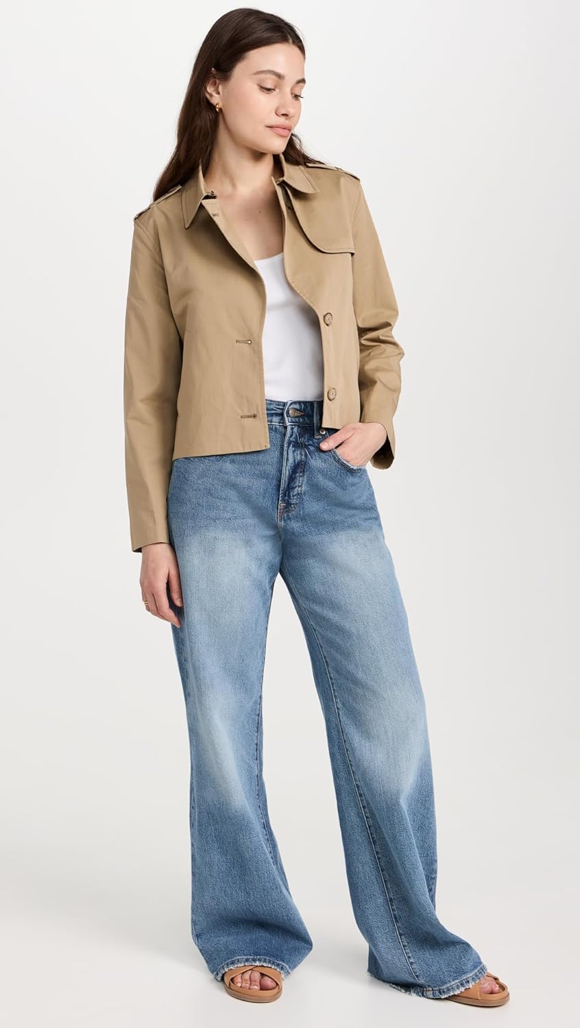 FRAME Women's Short Trench Jacket - Image 5