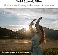 Vista 2 de Walking Way Filtro de rayas doradas variables de 2.835 in, efecto anamórfico ajustable de 360° con vidrio óptico multicapa de 24 capas que crea