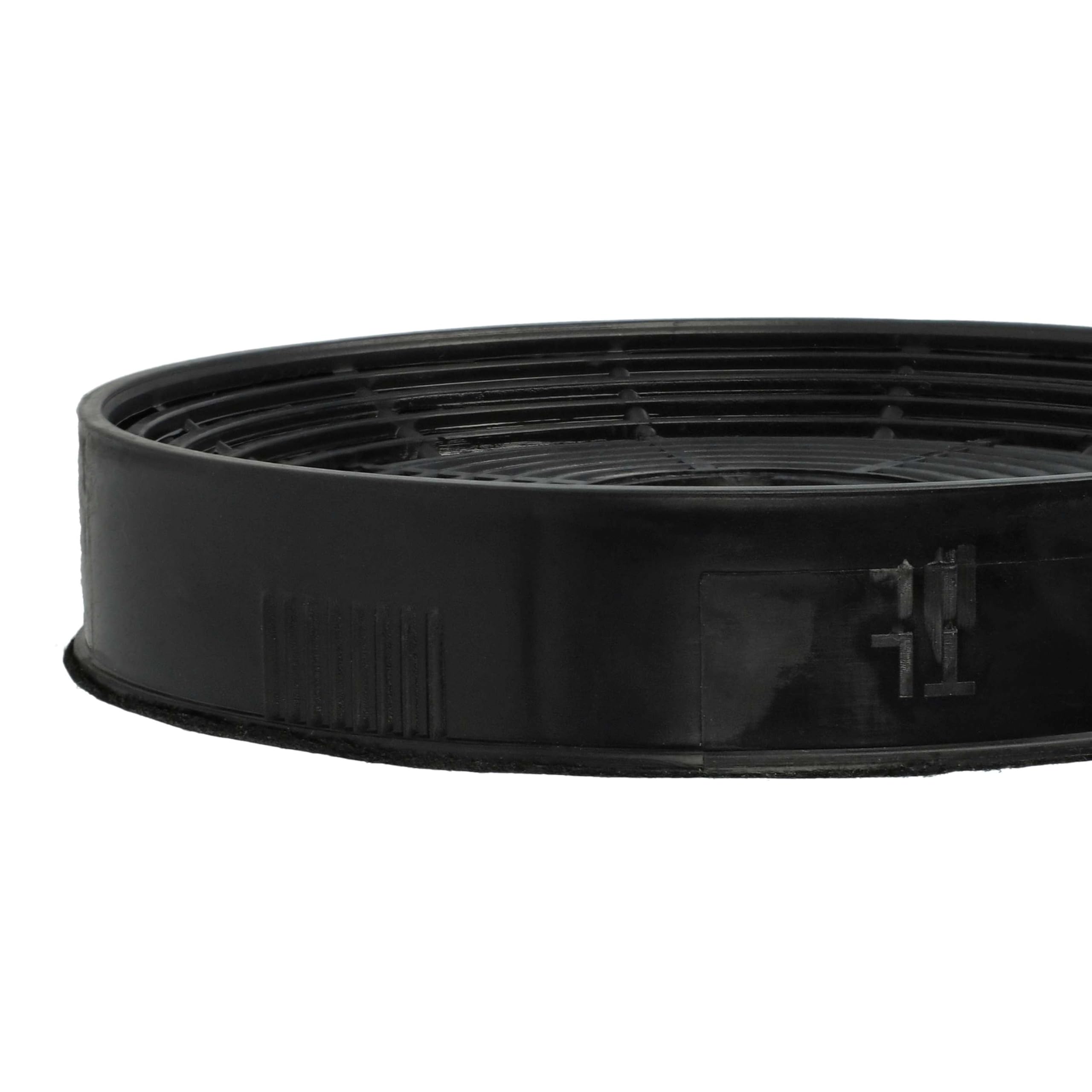 vhbw 10 x filtr z węglem aktywnym zastępuje Amica KF17130, 1160825, FWK-140 do okapów kuchennych - 14 cm