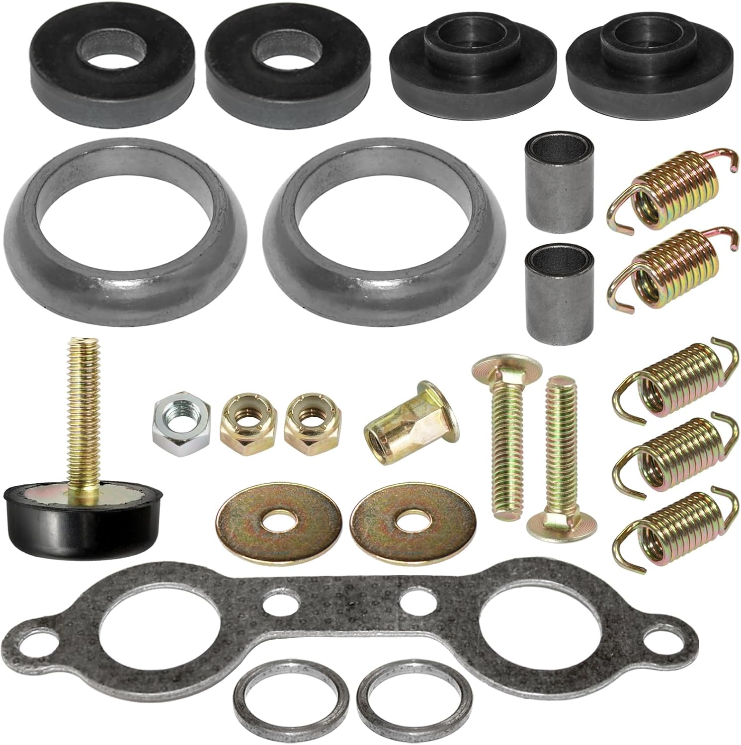 Powersports Replacement Parts for Exhaust Muffler Silencer Kit for Polaris Sportsman 600 Twin 2003 2004 2005 ATV Mod-C33C-10006
