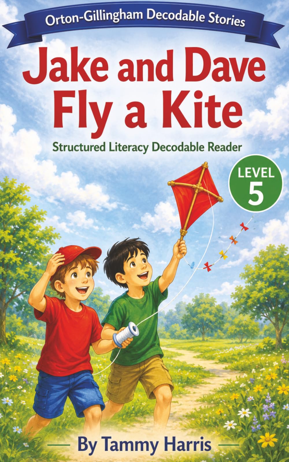 Orton-Gillingham Decodable Stories: Level 5 Jake and Dave Fly a Kite (Level 5 Orton-Gillingham Decodable Stories)