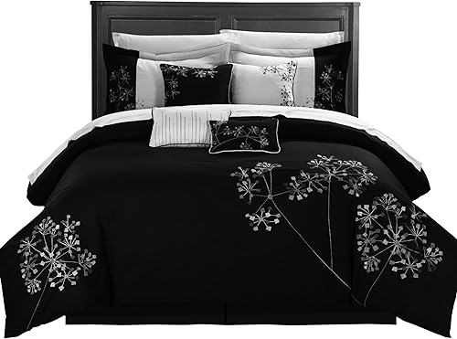 Miniatura 8 de Chic Home Juego de edredón bordado 8 piezas