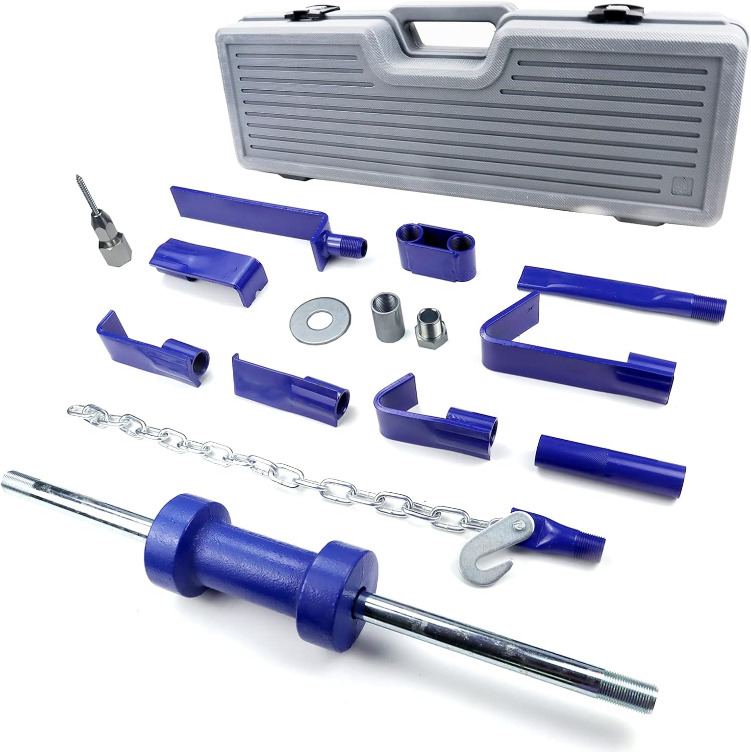 Automotive Dent Puller with 13LBS Universal Slide Hammer Auto Body Truck Repair Tool Kit Repair Frame Set with Carrying Case 15PCS
