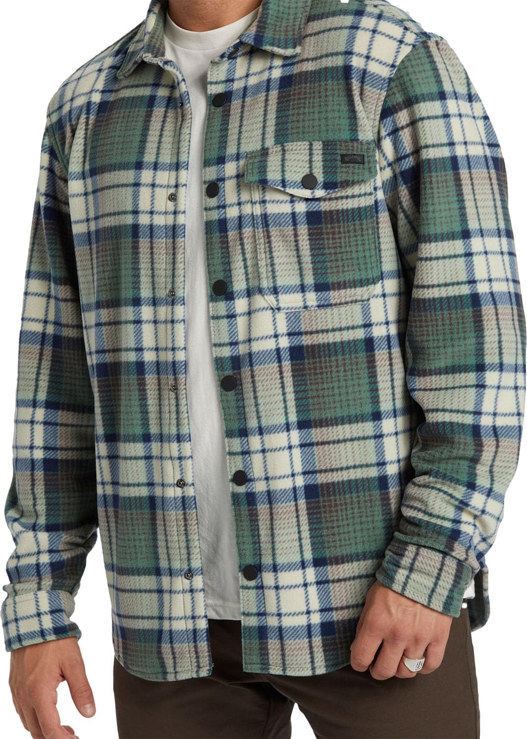 Billabong, Furnace Flannel Shirt - Men's, Taupe, M - Image 3