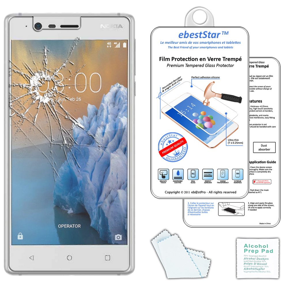 ebestStar - [Pacco x3 Vetro Temperato Compatibile con Nokia
