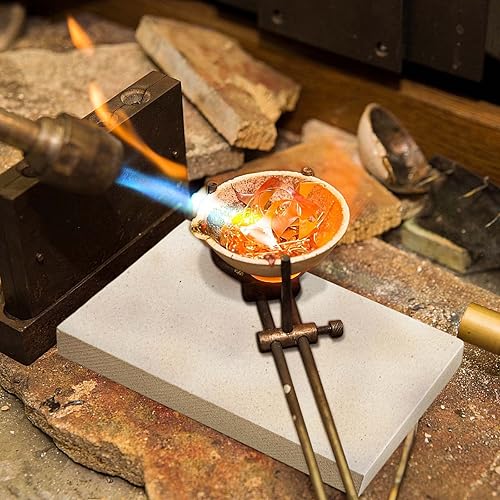 Miniatura 5 de Alfombrilla de soldadura de cerámica para fabricación de joyas, ladrillo refractario, 1 paquete