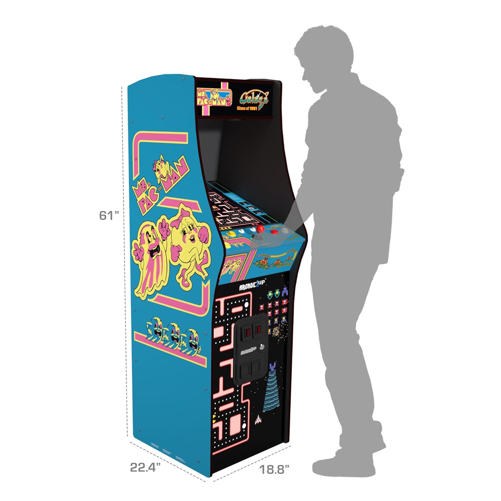 その他 ARCADE1UP ARCADE1UP Class of 81' Deluxe Arcade Machine for Home - 5 Feet