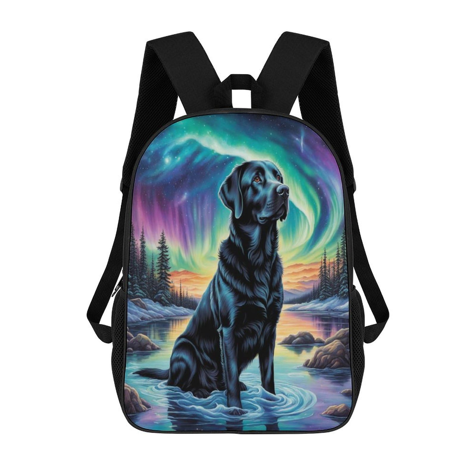 Tnfhsoft Unisex Kids Labrador Dog-1 Kids Backpack Girls Backpacks Boys Backpack Children's Backpacks, 3D Labrador Dog Personalised Rucksack For Teenagers School Sports Travel Holiday 17Inch
