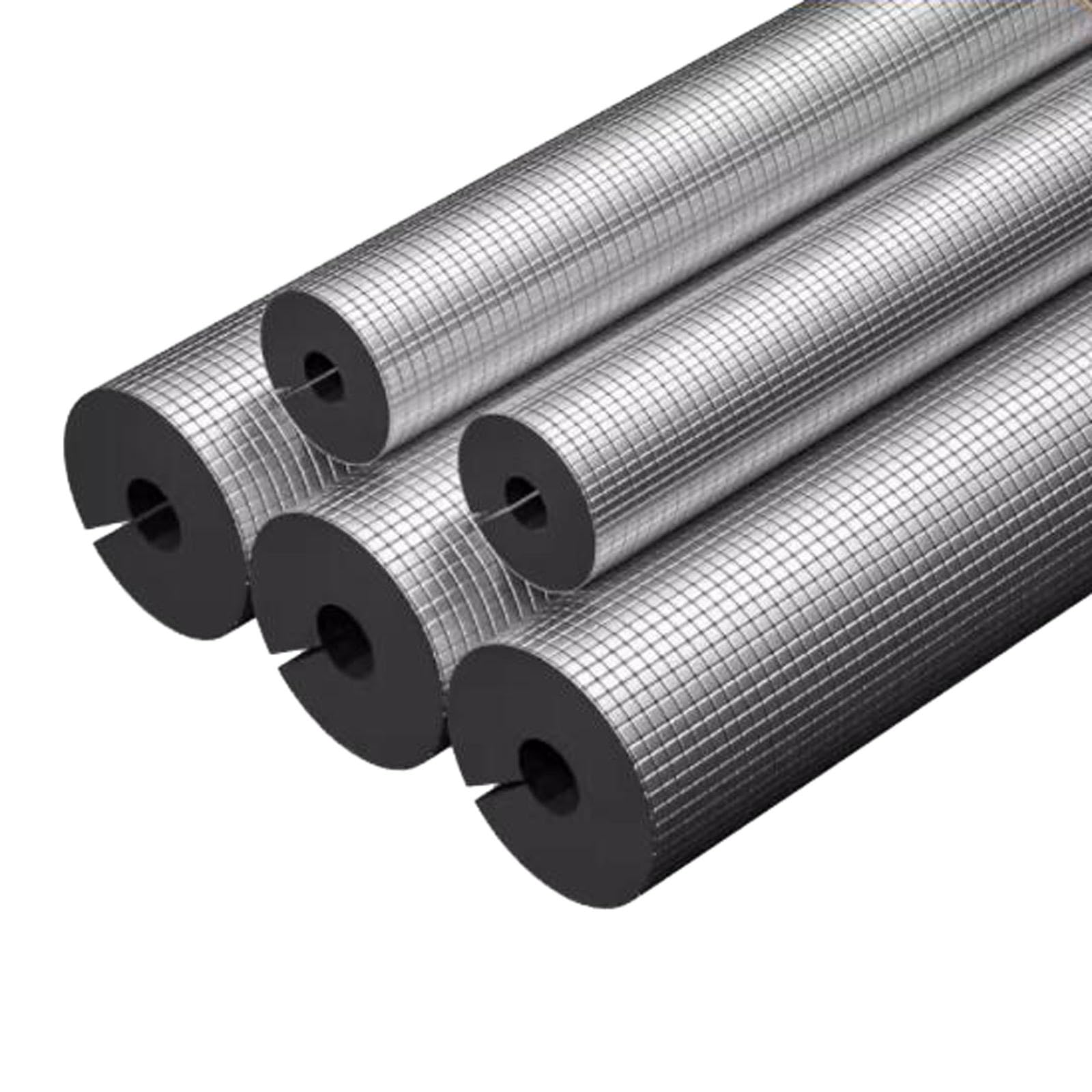 95cm Aluminiumfolie-Isolationsrohr Heizungsrohr Rohrisolierung Isolation Selbstdichtende Rohrisolierung für Möbel Und Industrie Und Elektronische Geräte, Dicke 50.0mm, ID 22.0-114.0mm(108.0mm/4.25")