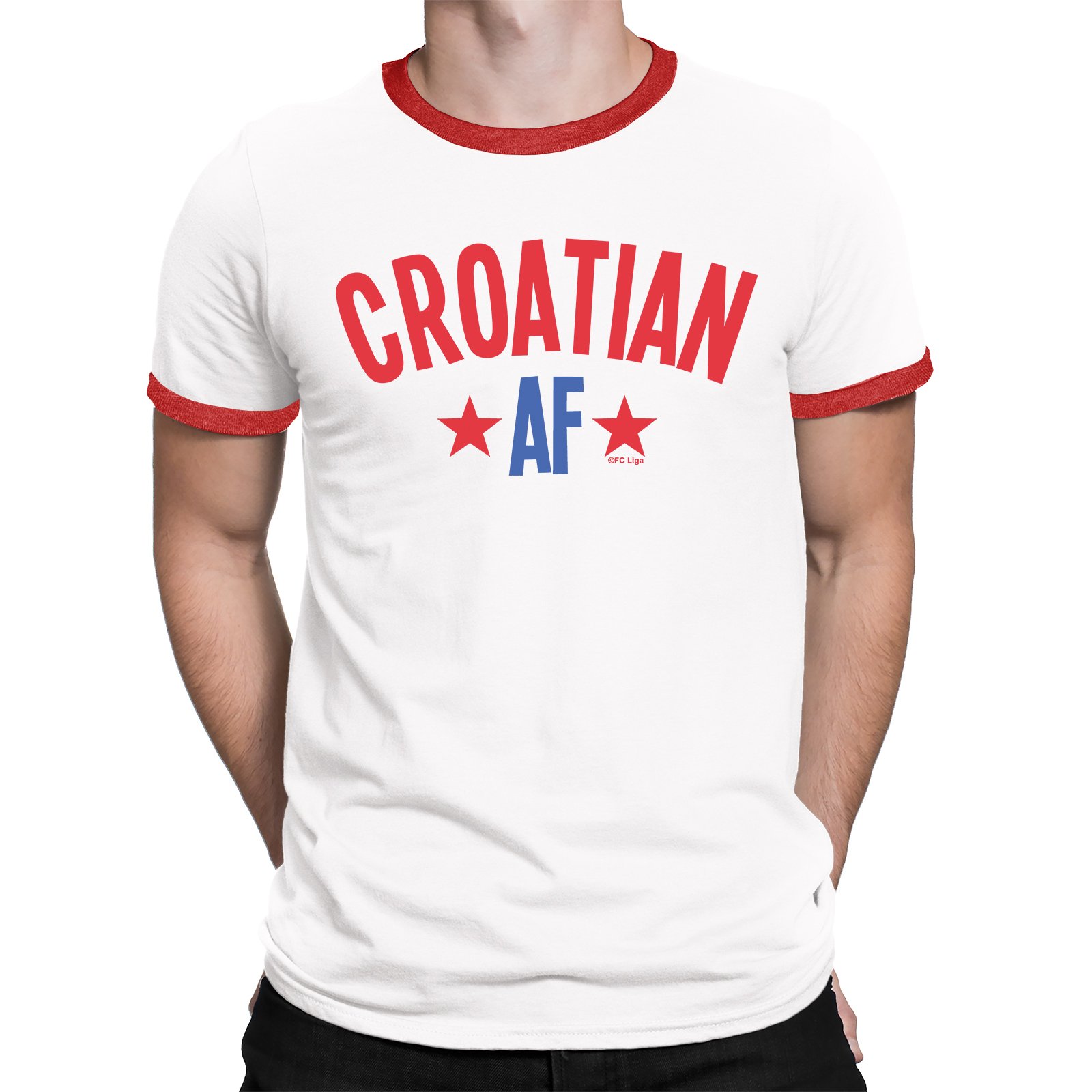 Mens Crotia 2021 Football T-Shirt Croatian AF Euro Team