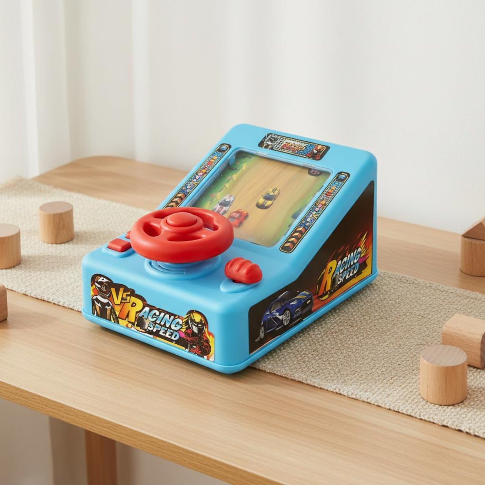 MagiDeal Simulatore di Guida per Bambini Gioco Auto Console Corsa Volante Giocattolo Set Guida con Audio Coinvolgente E Cambio Funzionale Materiale 11 Livelli Adatto a Bambini 3+ Casa Viaggio