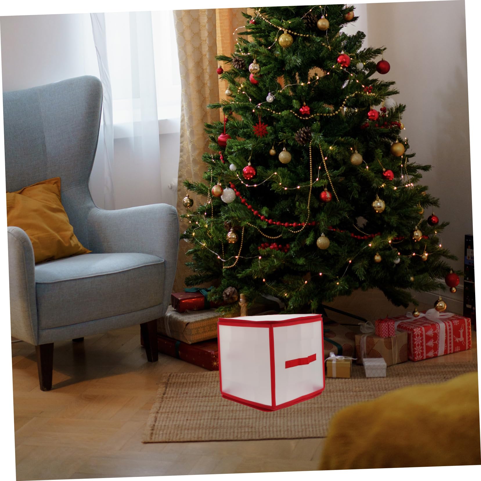 Hohopeti 2sätze Xmas Ornament Organizer Box Mit Abnehmbaren Fächern Praktische Aufbewahrungslösung Für Weihnachtskugeln Und Dekoration Für Zuhause Partys Und Geschäfte Transparent Und