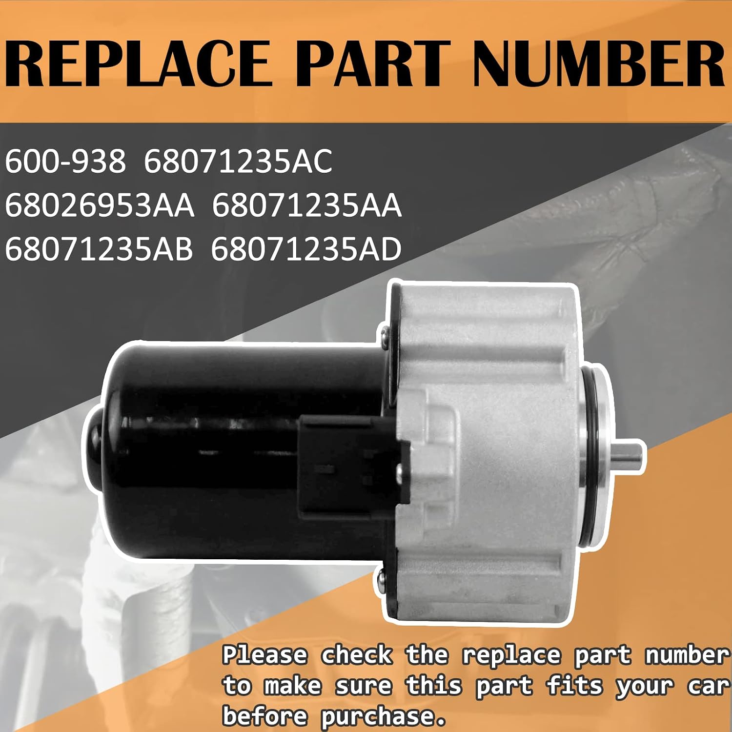 600-938 Transfer Case Shift Motor Fits for Durango Grand Cherokee Liberty Replaces 68071235AC