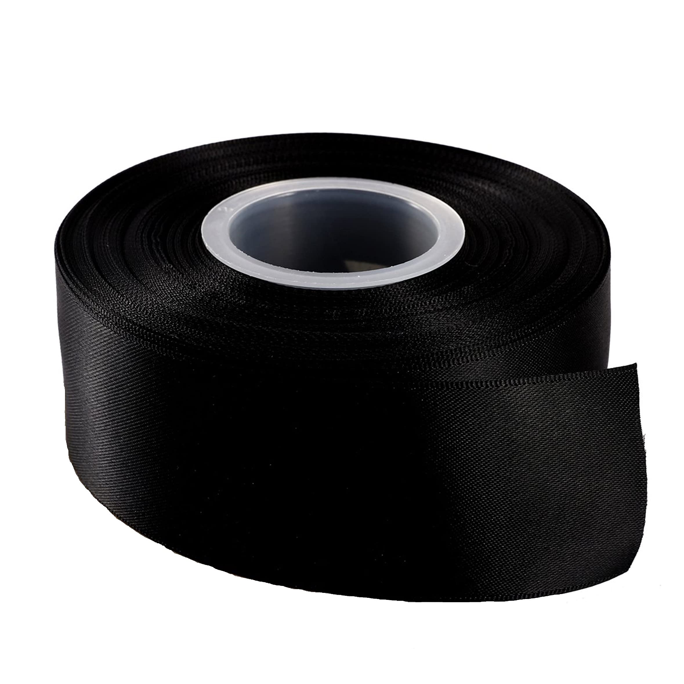 Double Sided Satin Ribbon Size 25mm x 10 Meters, Perfect for Gifts Wrap Sew Party, Decorations Events Dress Wedding Christmas Crafts, Bows Car, DIY, Bouquets, Cake More (Black) — view 237