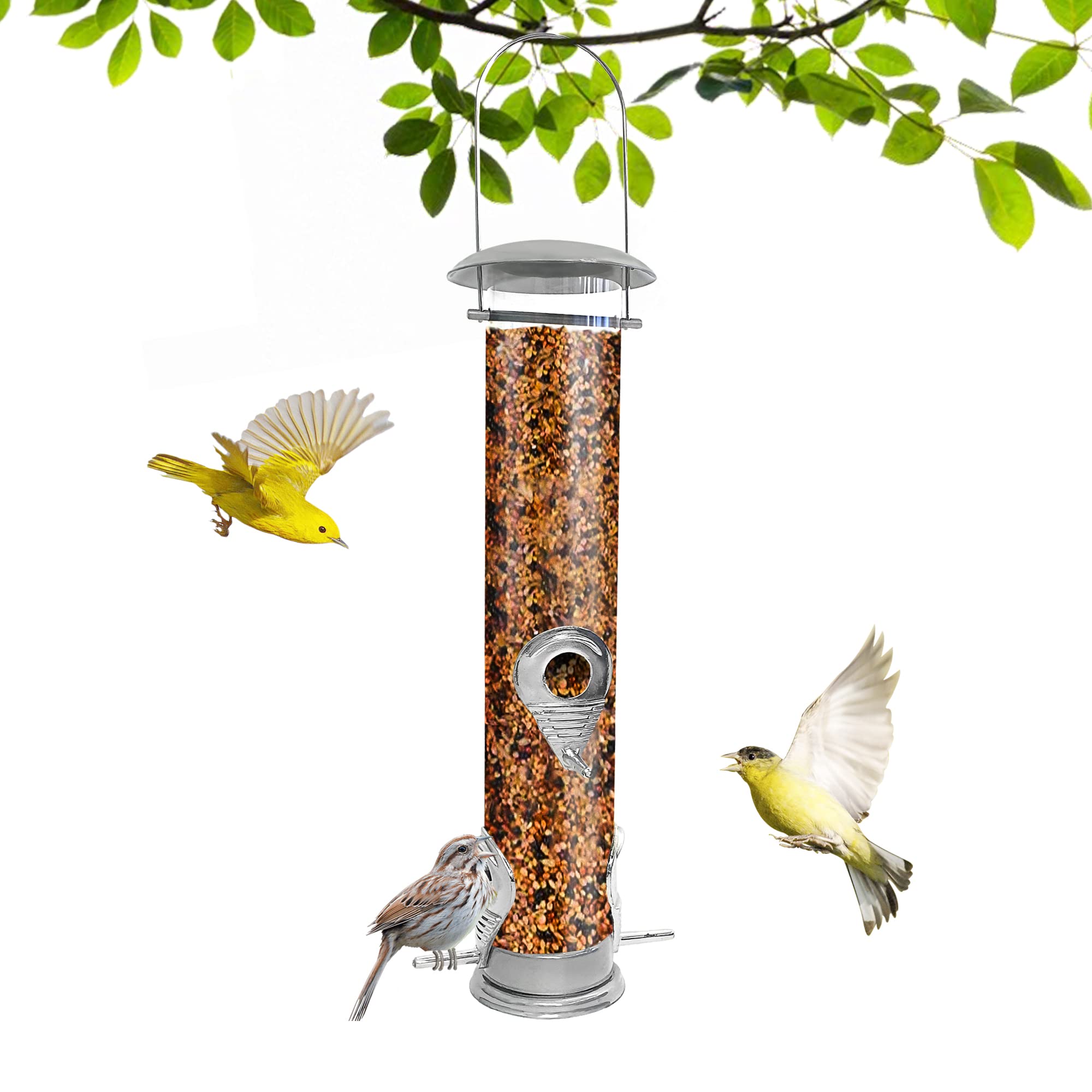 Buy Bird Feeders For Small Birds 1Pc Bird Seed Feeder With 4 Feeding