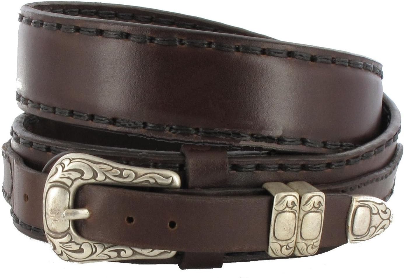 Sendra Boots Women's Men's Leather Belt 7582 Western Belt Black