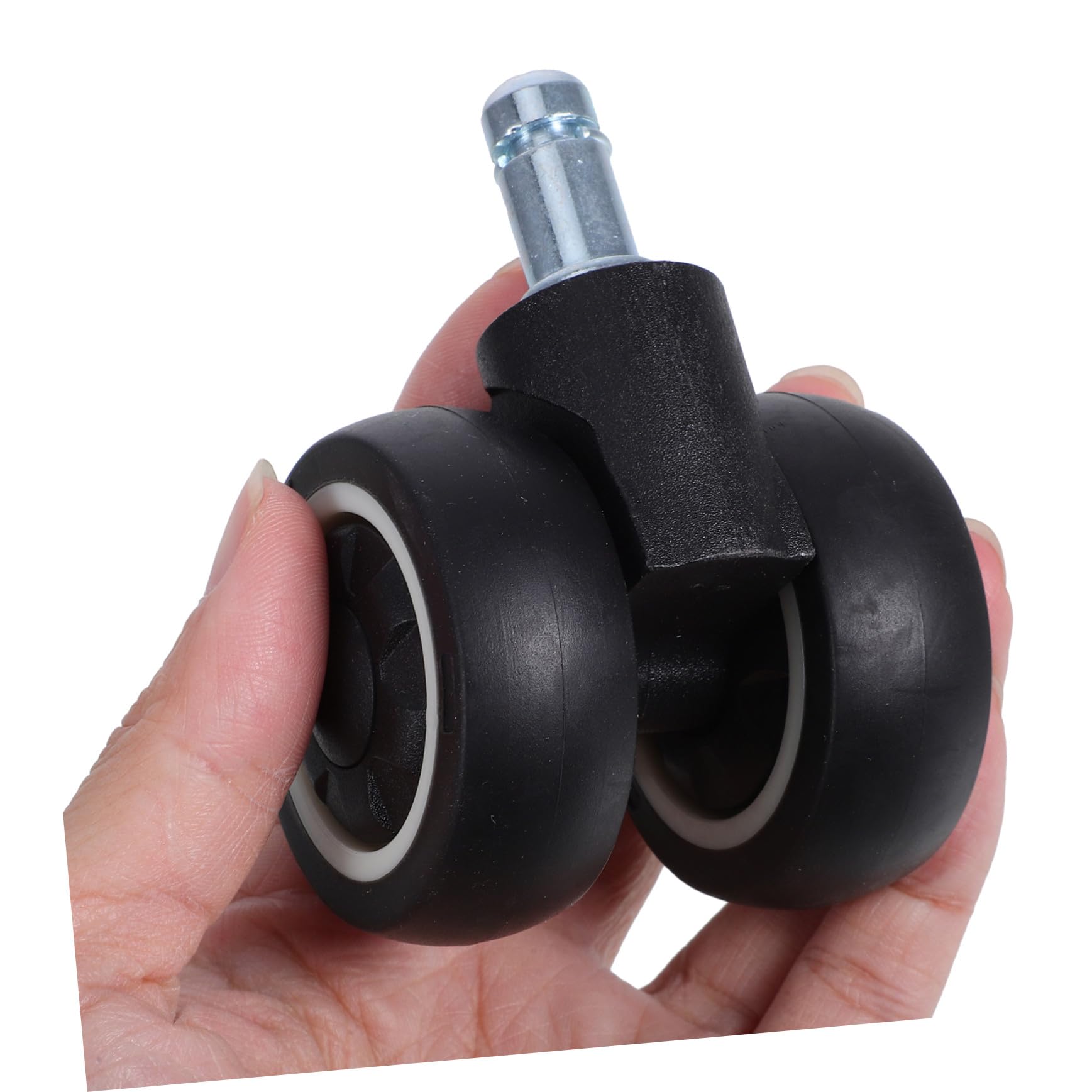 5 piezas Ruedas Silenciosas para Silla de Oficina Doble Rodamiento Estable Giratorias Fácil Instalación Compatibles con Sillas Gaming y Escritorio Movilidad y Duradera