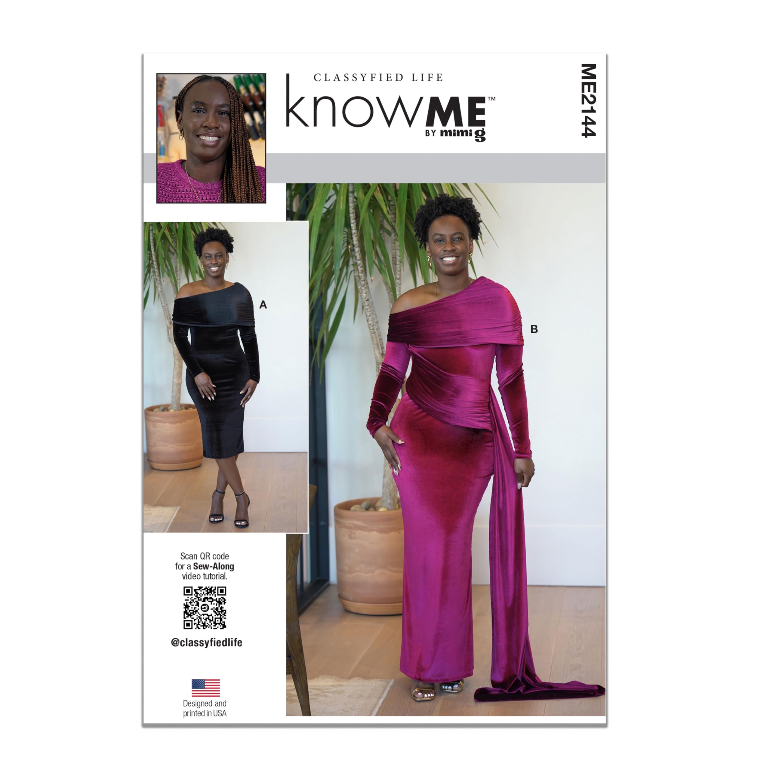 Patron de couture robe femme tricot Know Me ME2144 loisirs créatifs