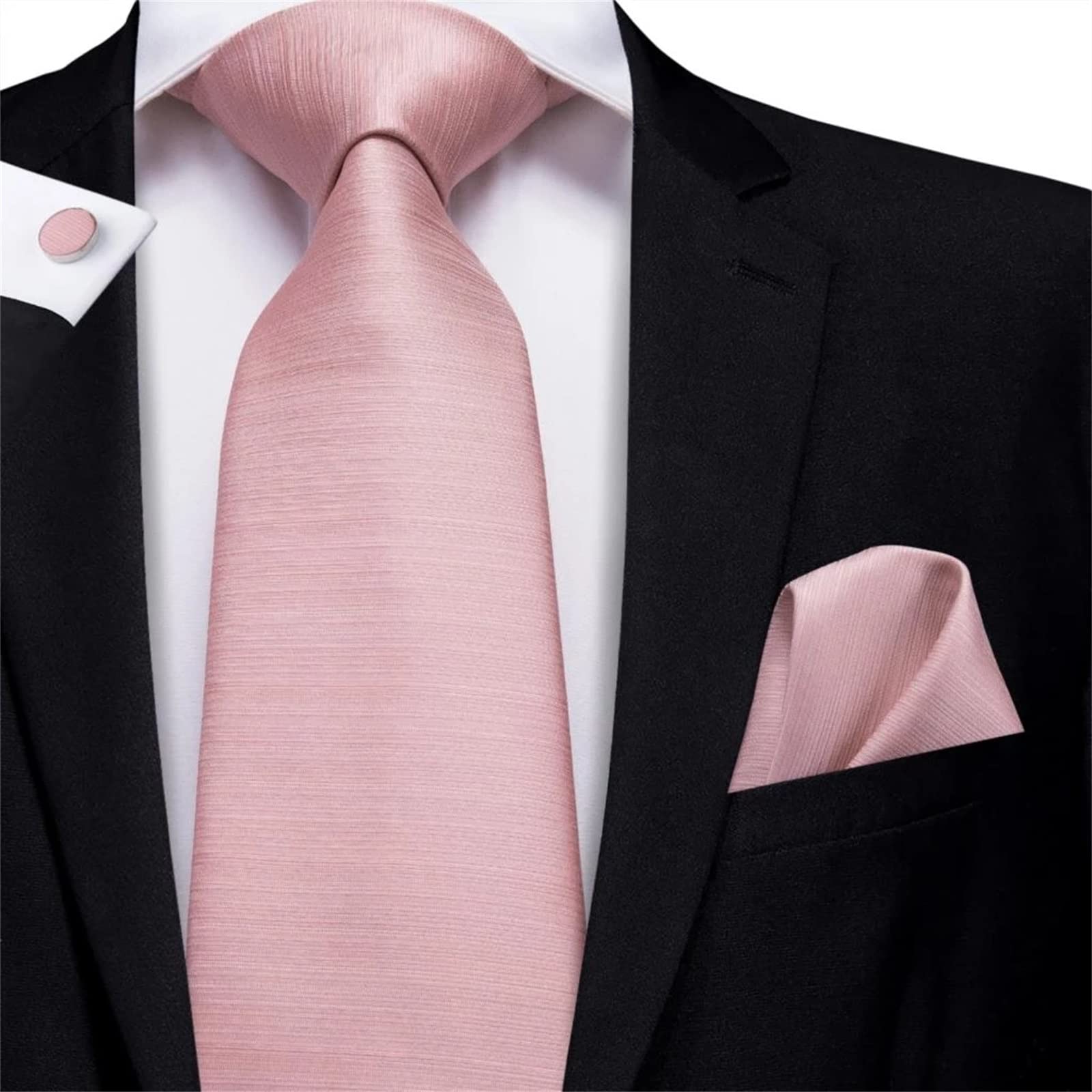 Cravatte per Uomo Cravatta in Seta Matrimonio Uomo Bracciale Business Party Set 150x8,5 cm (Come Mostrato 150x8,5 cm)