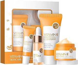 Set de cuidado de la piel con vitamina C, jue...