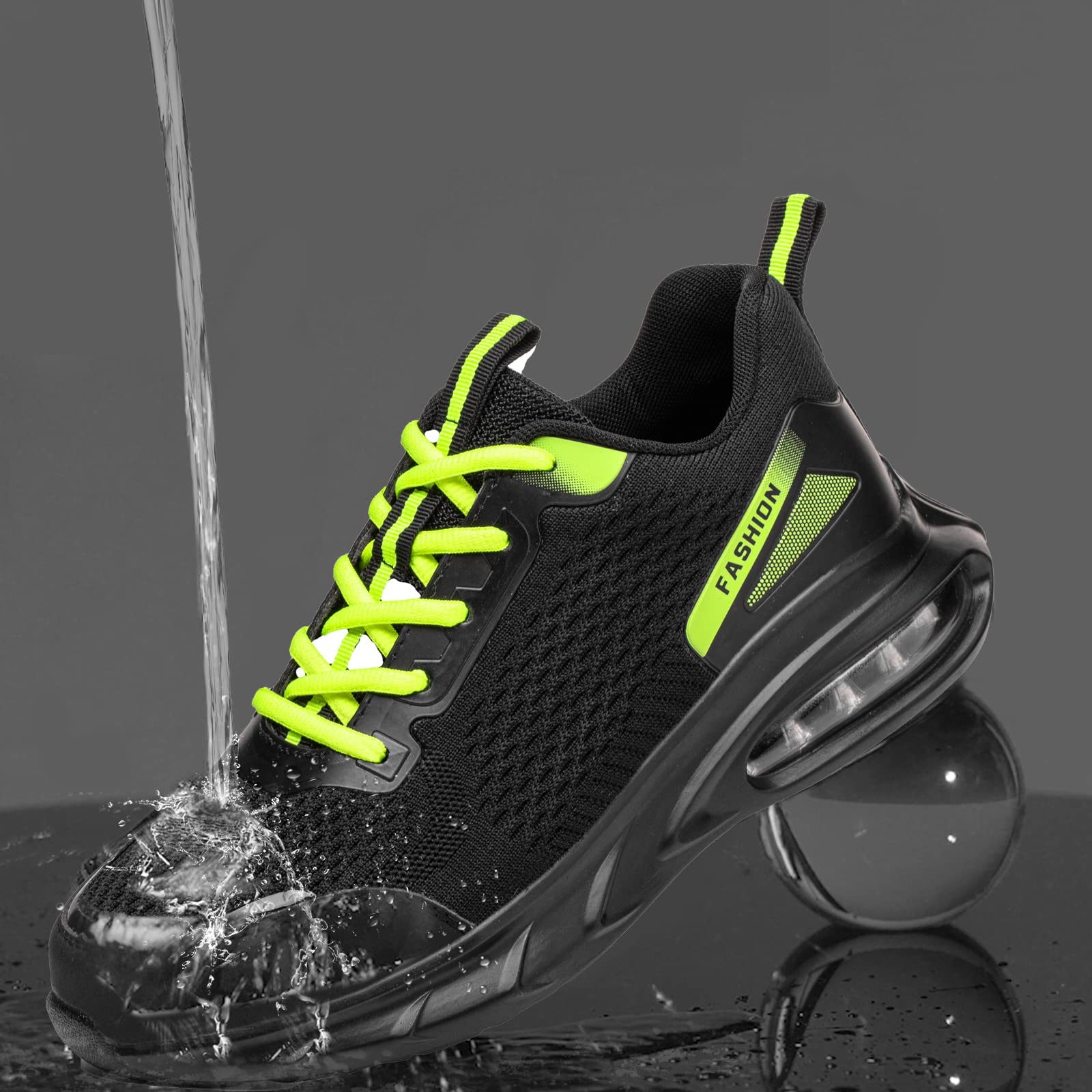 Impermeabili Scarpe Antinfortunistiche Uomo Donna Antiscivolo Scarpe da Lavoro con Punta in Acciaio Leggere Traspiranti Sportive di Sicurezza