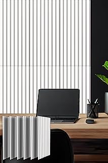 ottostyle.jp 吸音パネル 吸音材 防音材 吸音ボード 【80×30cm/6枚】 スラットウォール ウォールパネル リブウッド 壁材 ウッドパネル 内装 DIY 模様替え 木製 板 賃貸でも使える 騒音対策 遮音 インテリア おしゃれ シンプル 簡単 貼る 壁紙 タイル [ホワイト] [6枚セット]