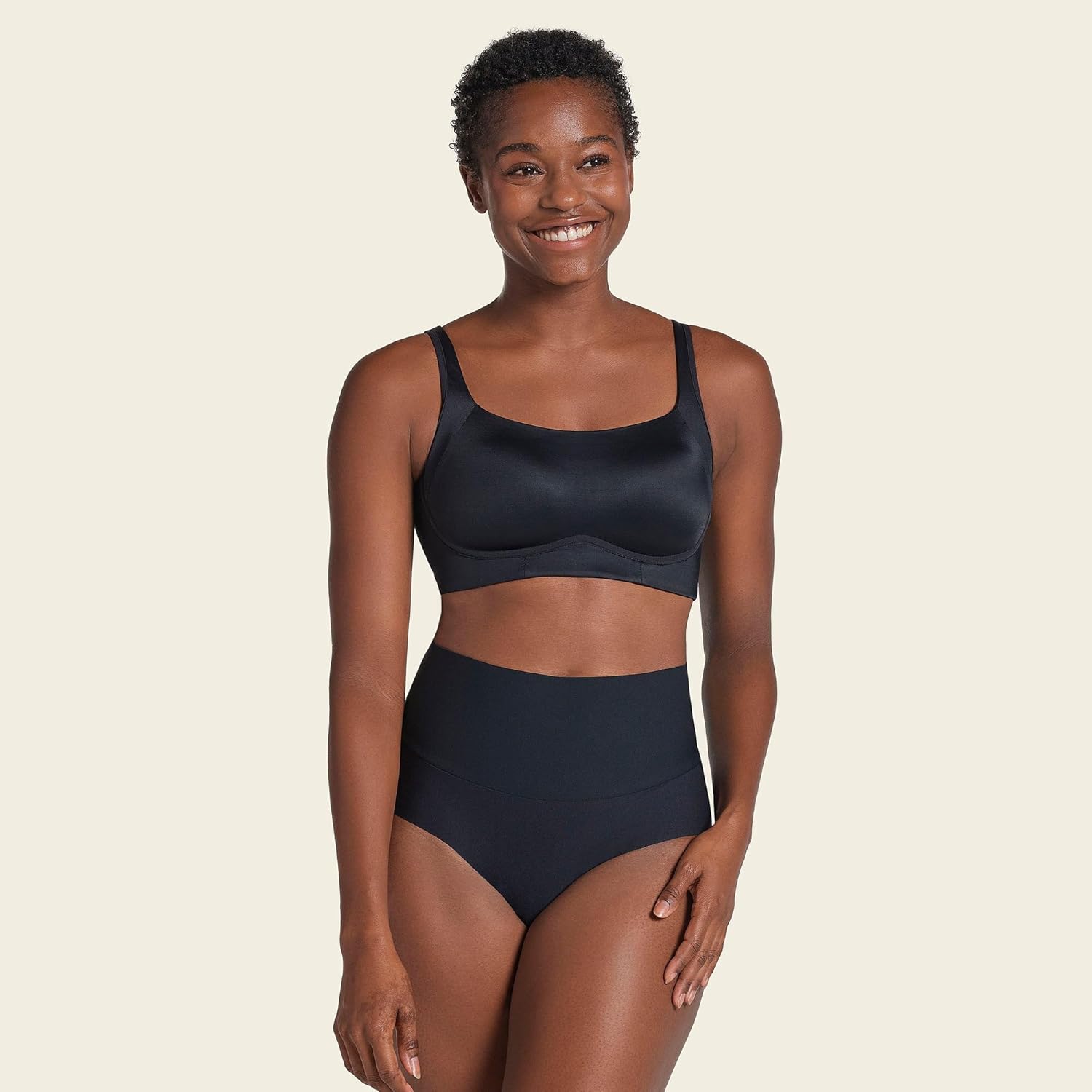 Leonisa High-Tech High-Waisted Classic Sculpting Panty Ladies Underwear Panties with Tummy Control - Image 2