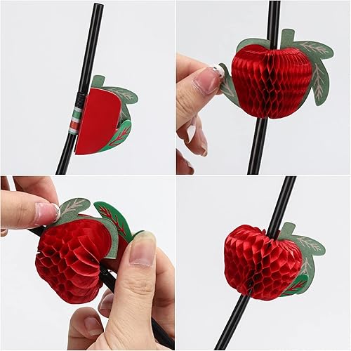 Miniatura 10 de 200PCS 8.3 inch Jumbo Smoothie Straws,Colorful Disposable Plastic Large Wide-mouthed Straw