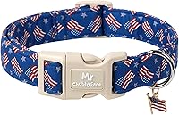 Vista 20 de MR. CHUBBYFACE - Collar de perro de primavera y verano, lindos collares de perro de limón verde, ajustable, duradero, suave, de tela natural