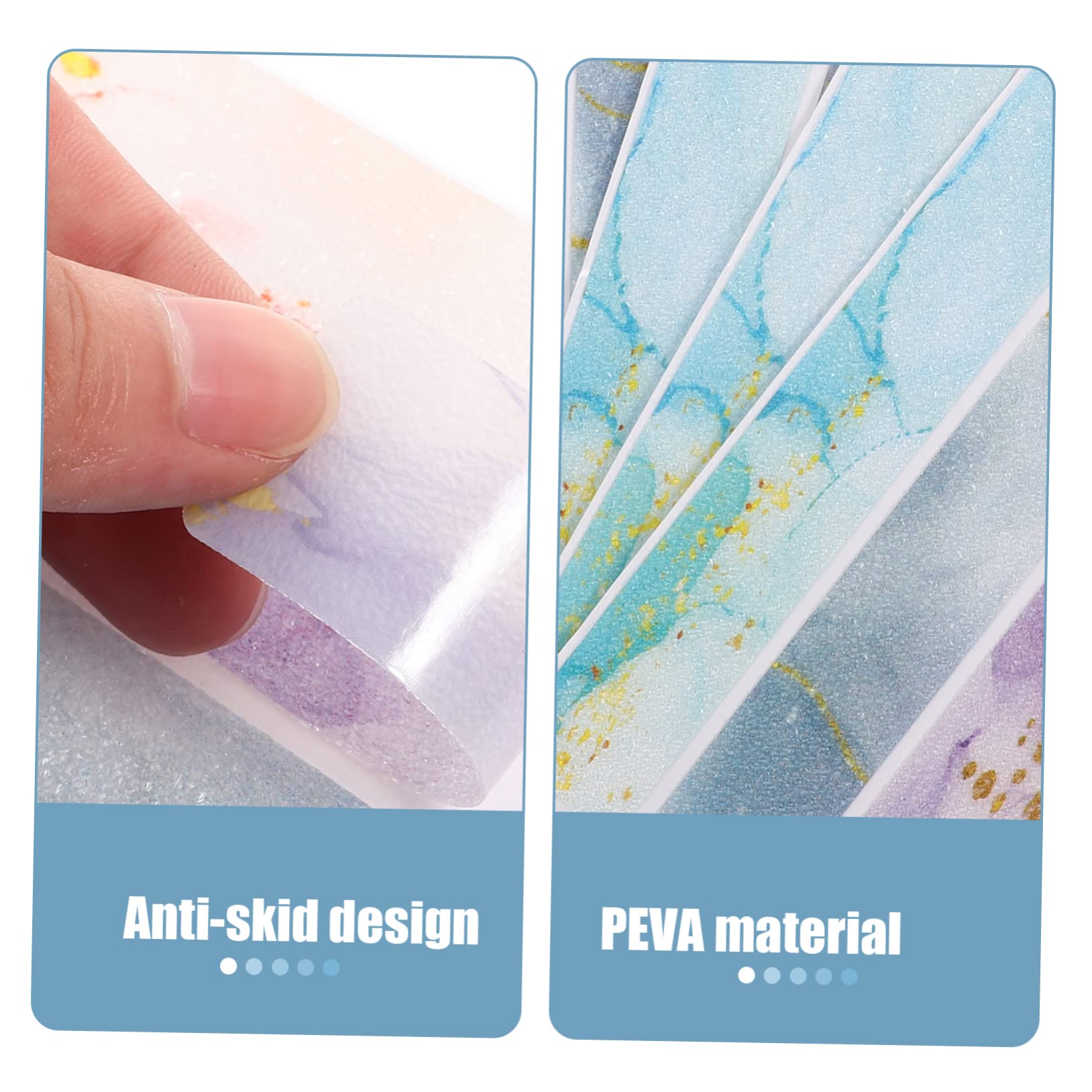 IMIKEYA 72piezas Pegatinas Antideslizantes para Baño Tiras De Seguridad para Ducha y Bañera Adhesivos De Peva Impermeables Prevención De Caídas Suelos y Baños