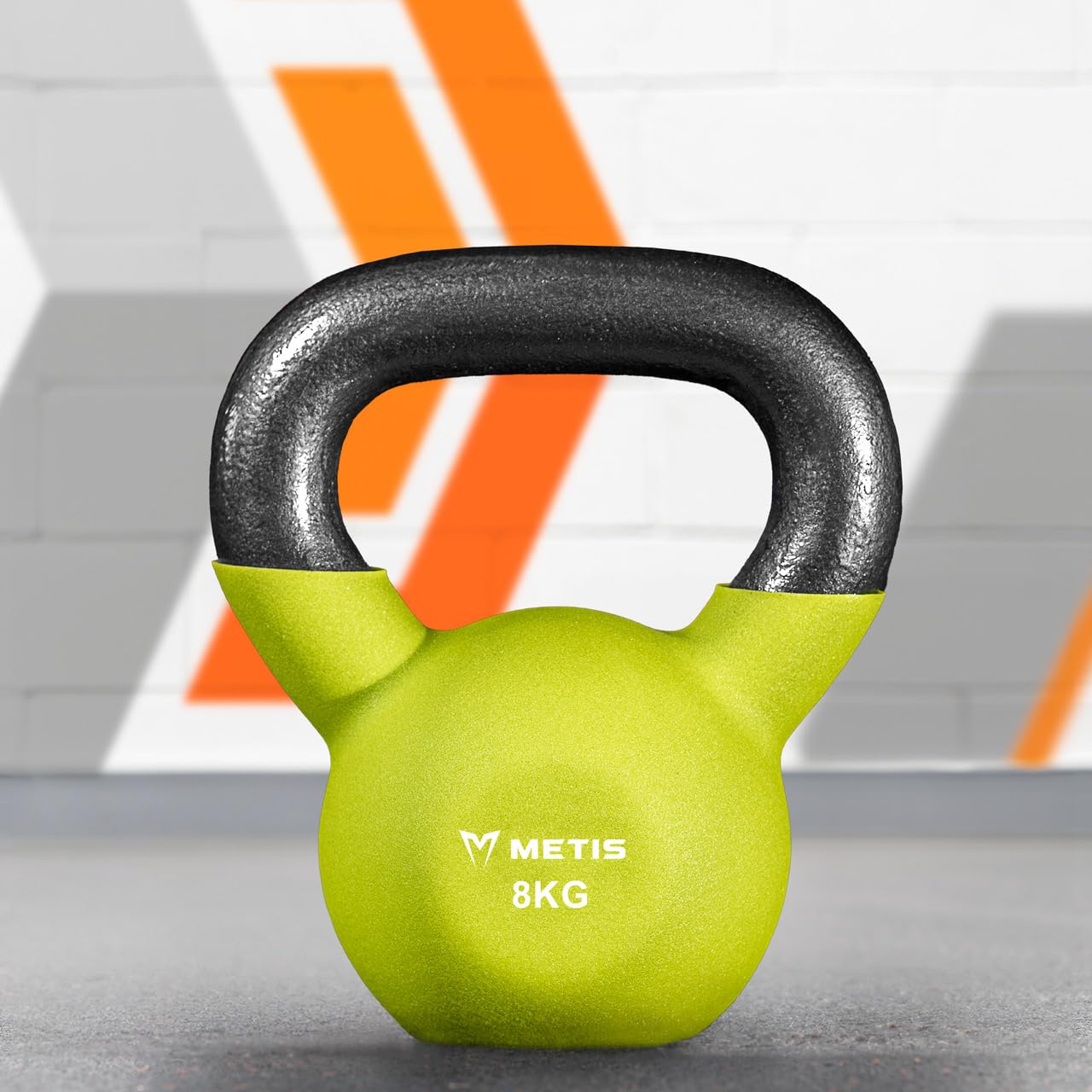 METIS Neoprenowe hantle Kettlebell [4-20 kg] | Sprzęt treningowy do treningu domowego i siłowni fitness – ciężkie hantle Kettlebell | Żeliwne hantle Kettlebell – tylko pojedyncze obciążniki, nie pełen zakres (kompletny zestaw)
