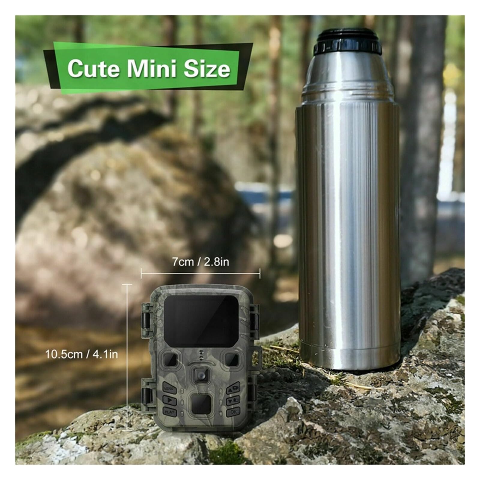 Wildkamera Outdoor Mini Trail Kamera 4K HD 20MP 1080P Infrarot Nachtsicht Bewegung Aktiviert Jagd Falle Spiel IP66 wasserdichte Wildlife Cam Zuverlässige Genaue Überwachung