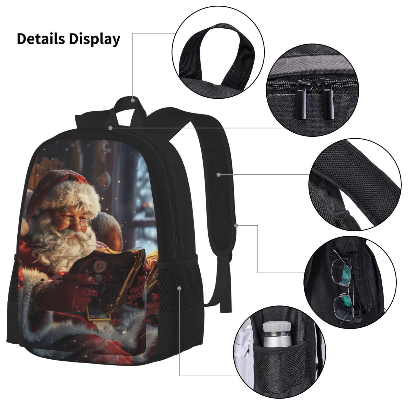Zaino, borsa portapranzo, astuccio, set da 3 pezzi, per lavoro e