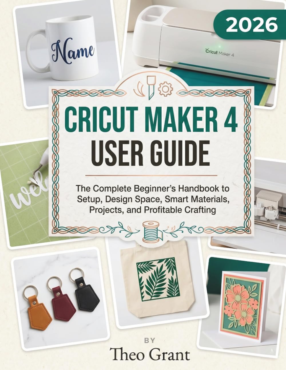 CRICUT MAKER 4 USER GUIDE: The Complete Beginner's Handbook to Setup, Design Space, Smart Materials, Projects, and Profitable Crafting