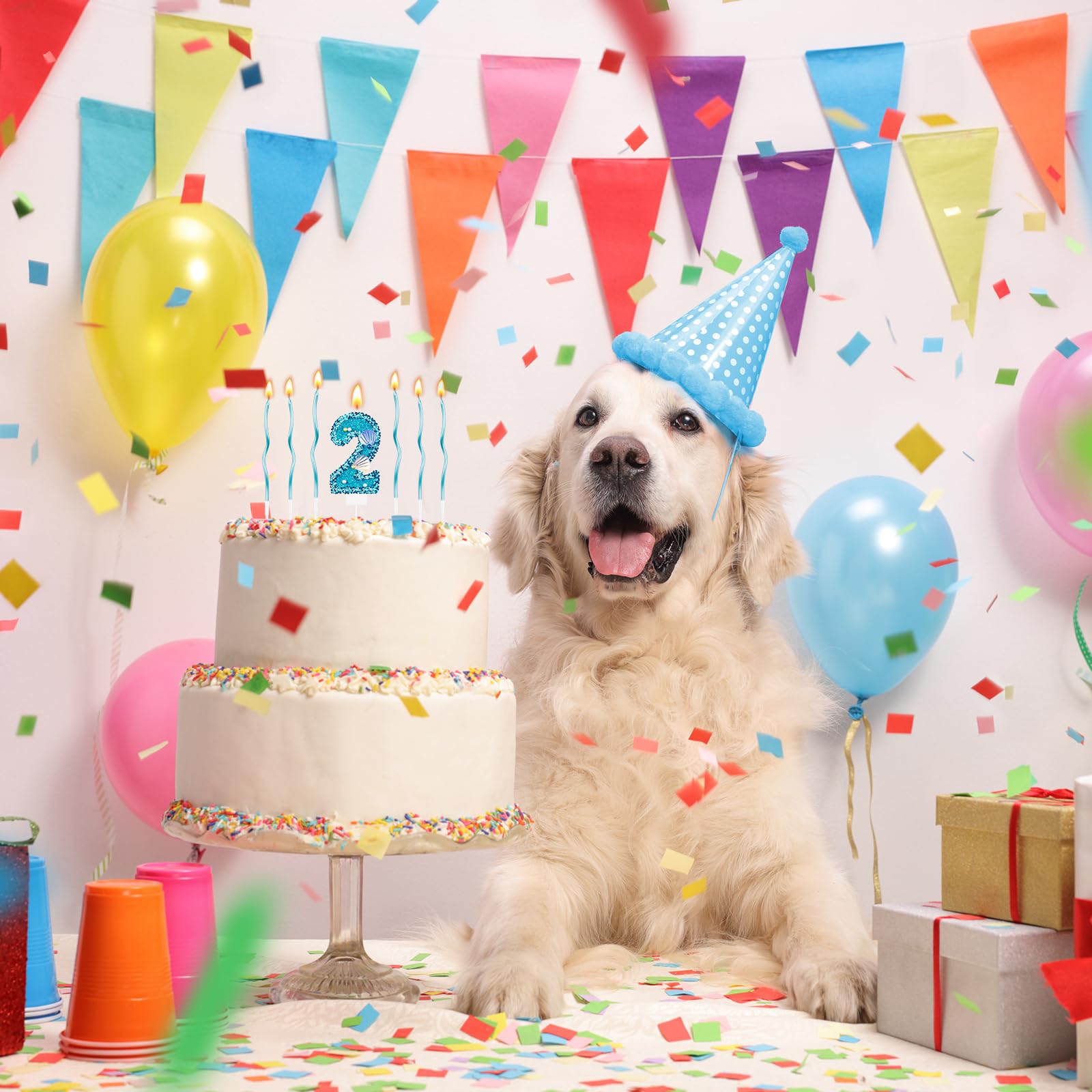 Amazon.co.jp: Landhoow 2.76インチ バースデーキャンドル シェル