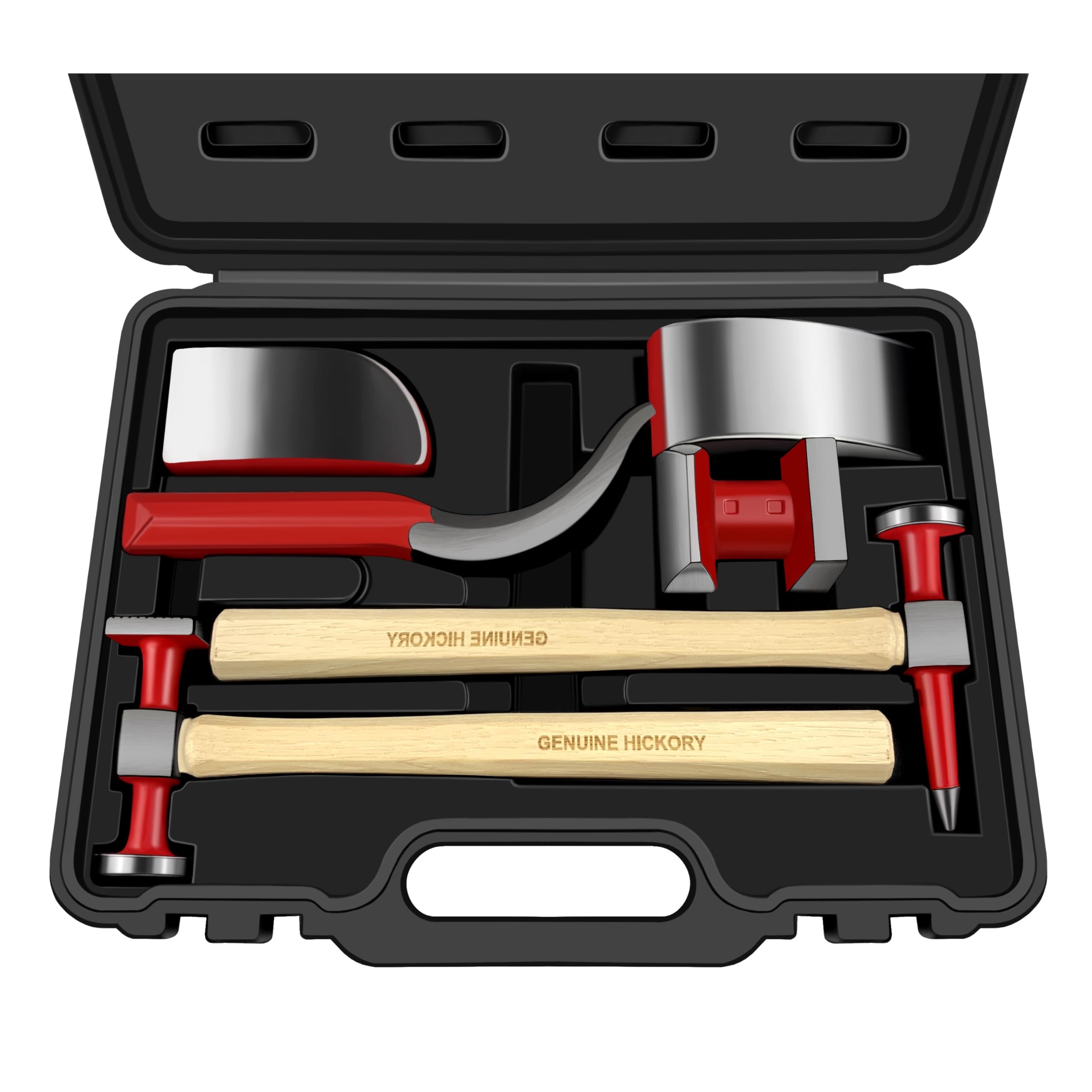 C&amp;T 6 Piece Heavy Auto Body Repair Tool Hammer Dolly Set