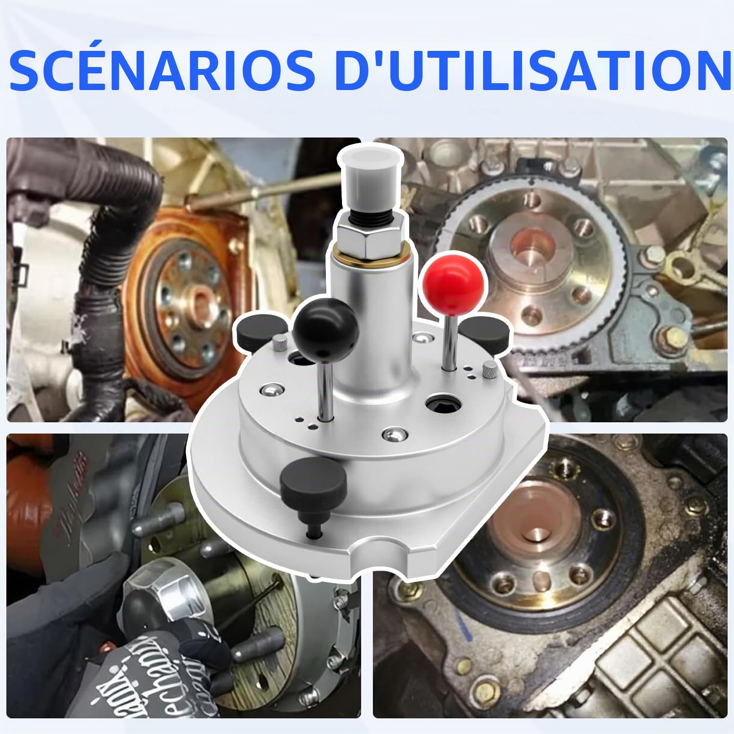 ZKTOOL Outil d'Extraction et d'Installation de Joint de Vilebrequin VAG | pour Moteurs Diesel 1.9 2.0 et Essence 1.4 1.6 16V 20V. Poseur de Couronne de Train pour Joint d'Huile. OEM T10134 T10017