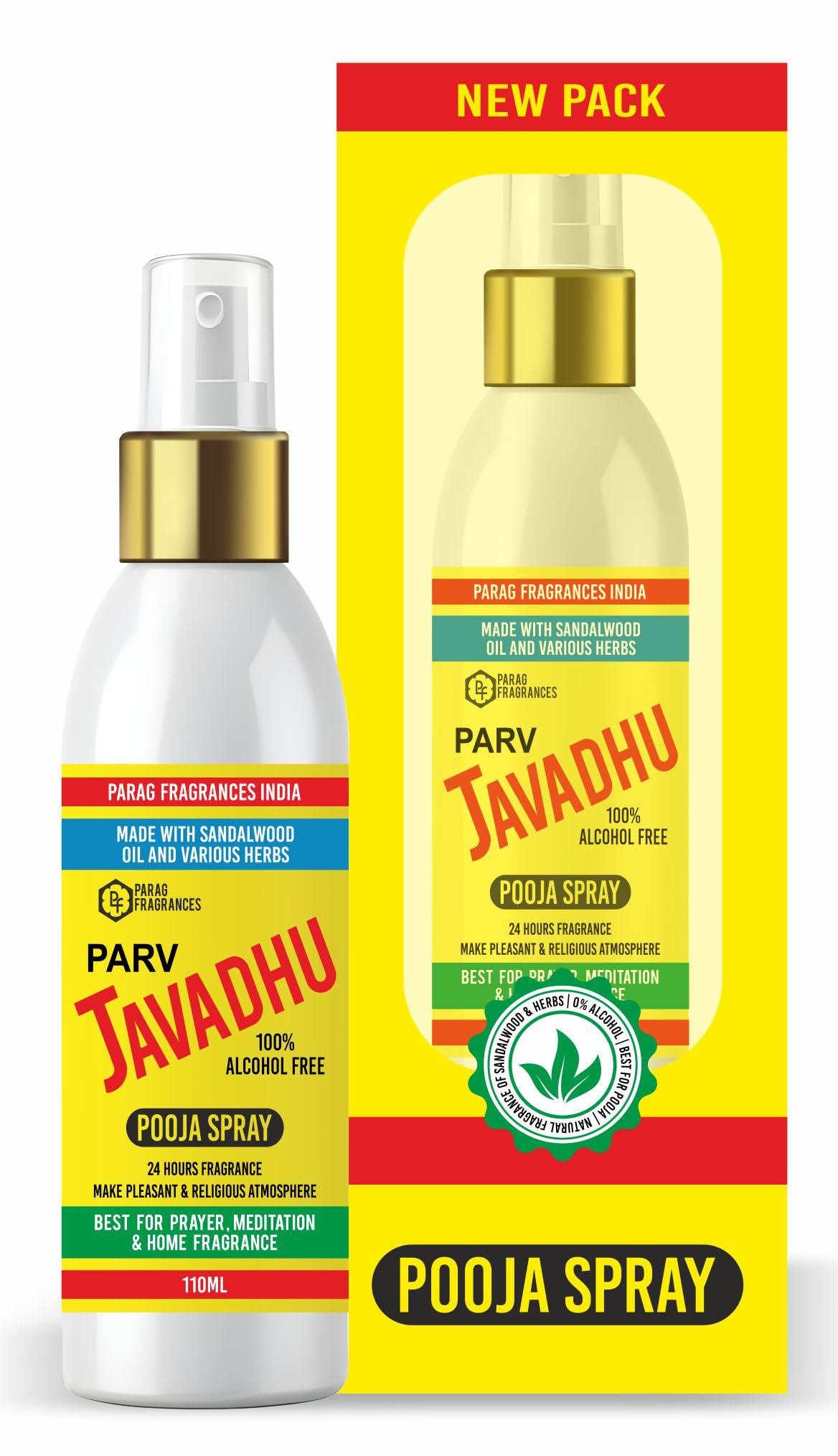 Parag Fragrances Javadhu Alcohol Free Pooja Perfume 100ml