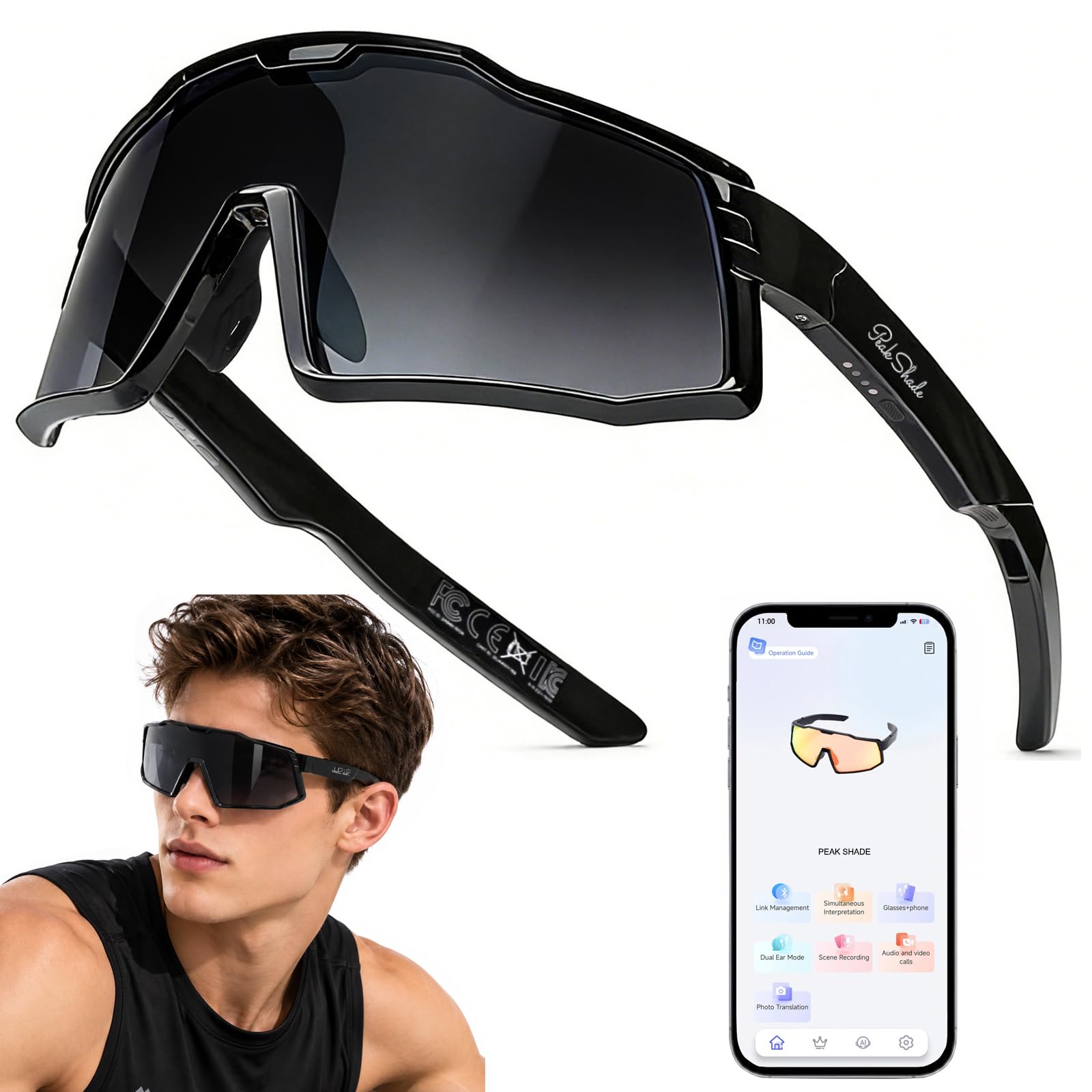 AI Smart Glasses with Open-Ear Audio