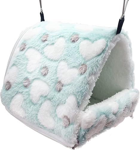 Cama hamaca para hámster, nido de conejillo de indias desmontable suave, mini jaula para tienda de campaña