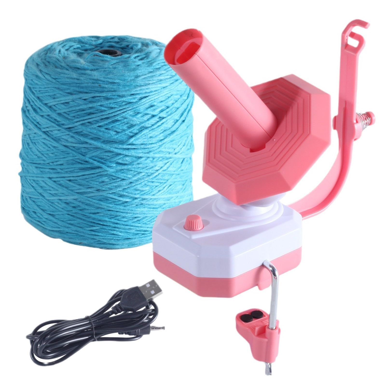 Avvolgitore elettrico per filati di lana, grande capacità per Swifting Fiber String Needlecraft Automatic Knitting