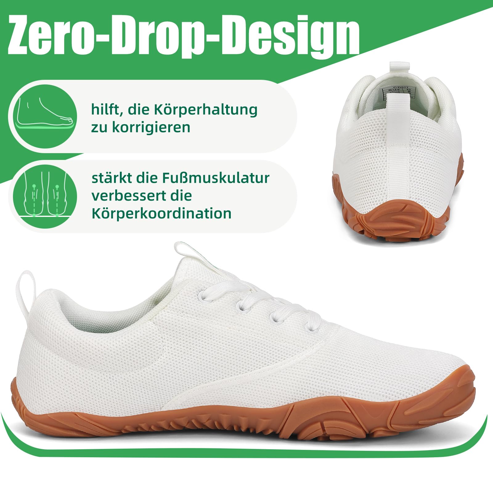 SAGUARO Unisex Barfußschuhe rutschfest Weich Fitnessschuhe, Gr. 36-48