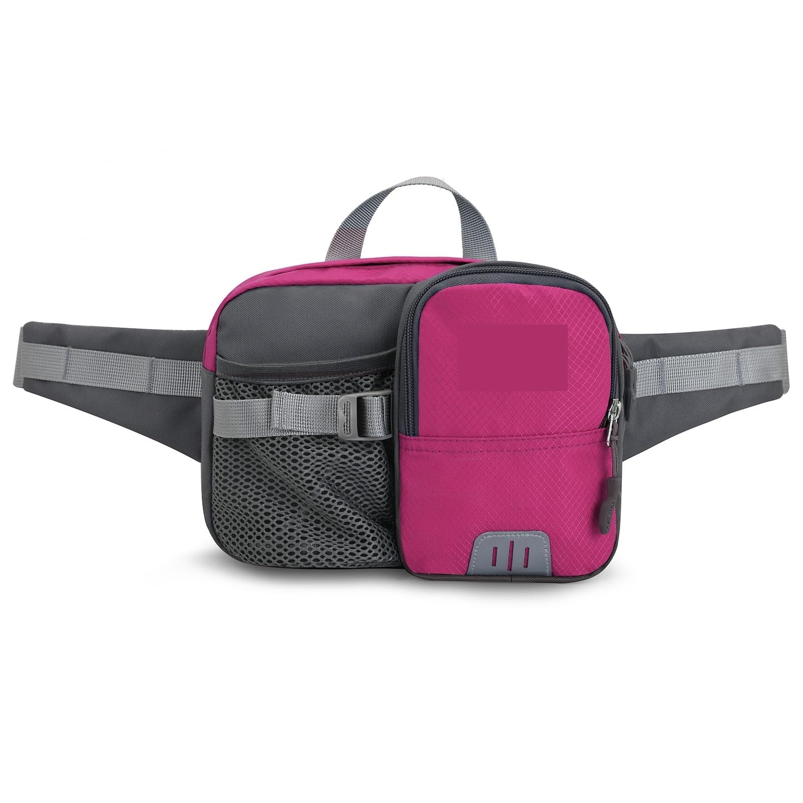 Outdoor-Sport-Hüfttasche mit Wasserflaschenhalter, Bauchtasche, Hüfttasche for Wandern, Radfahren, Laufen Für Running(Rose red)