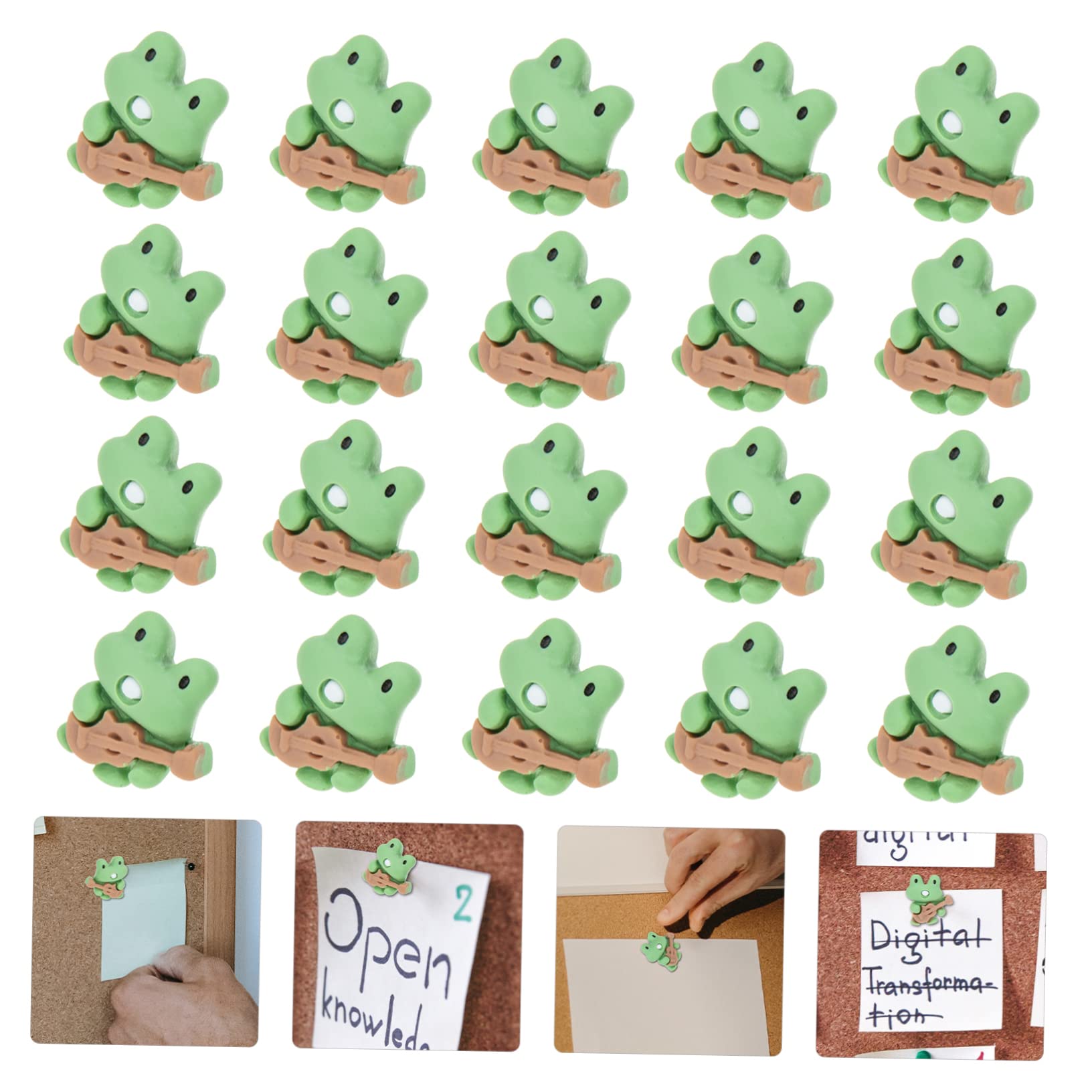 MAGICLULU 80stücke Cartoon-Frosch-pinnnadeln Aus Dekorative Reißzwecken Für Pinnwände Notizen Und Fotos Für Zuhause Und Büro