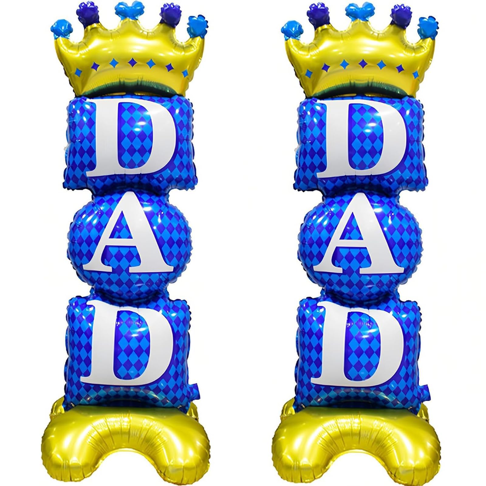 2PCS Fathers Day Decorations Happy Large Dad Balloons For Father’S Day Parties, Entrance Hall, Living Room Home DéCor, Photo Backdrops, Surprise Celebrations And Gift Displays 39x112cm