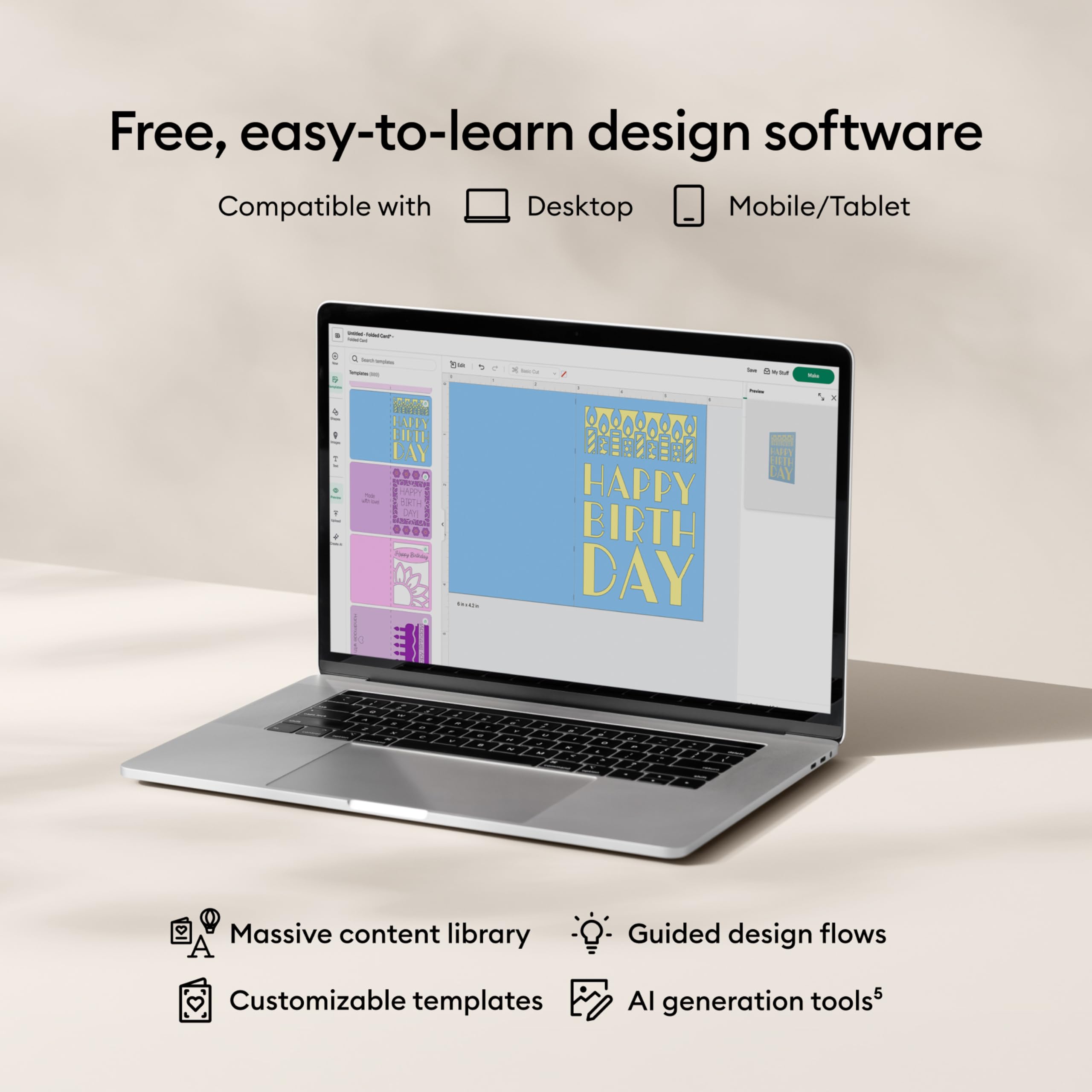 Cricut Joy™ 2 Deluxe-Pakete, Korallen – ultrakompakte Schneidemaschine – ideal für die Herstellung von Karten, Aufklebern, Etiketten, Aufkleber und mehr – tragbar – enthalten genügend Zubehör für bis