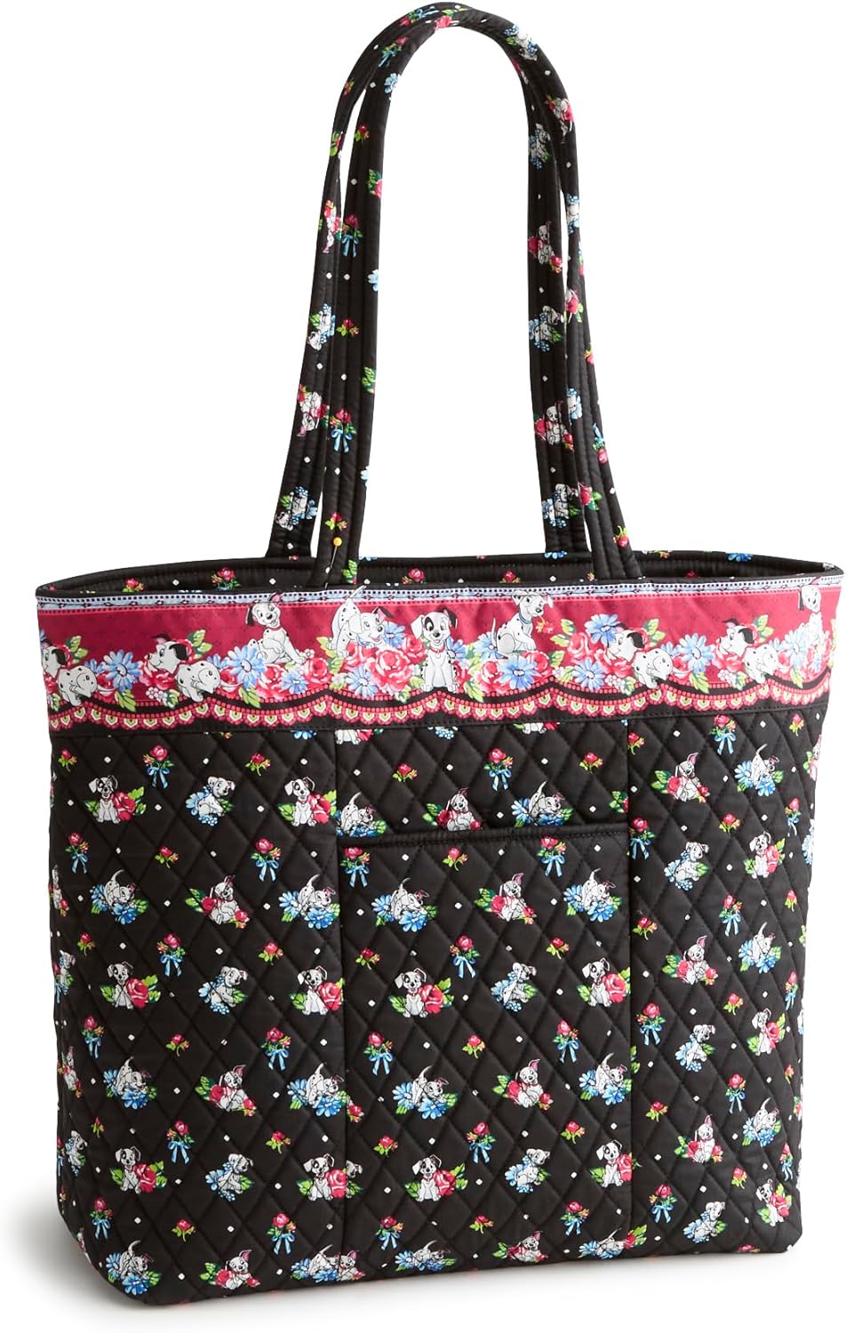 Vera Bradley Premium Cotton Disney Original Zip Tote Bag, Ski Weekend Mickey and Friends - Image 3