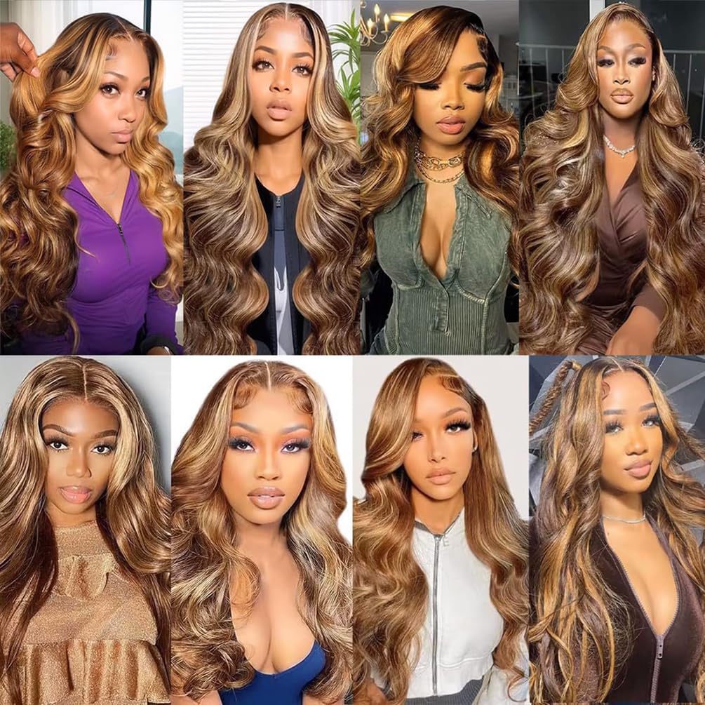 Body Wave Bundles Human Hair Tissage Cheveux Extensions De Cheveux Humains Tressés Naturels Extensions 3 Bundles 50g/pcs Double Weft P427 Highlight Blonde for Woman 16 18 20 Inch